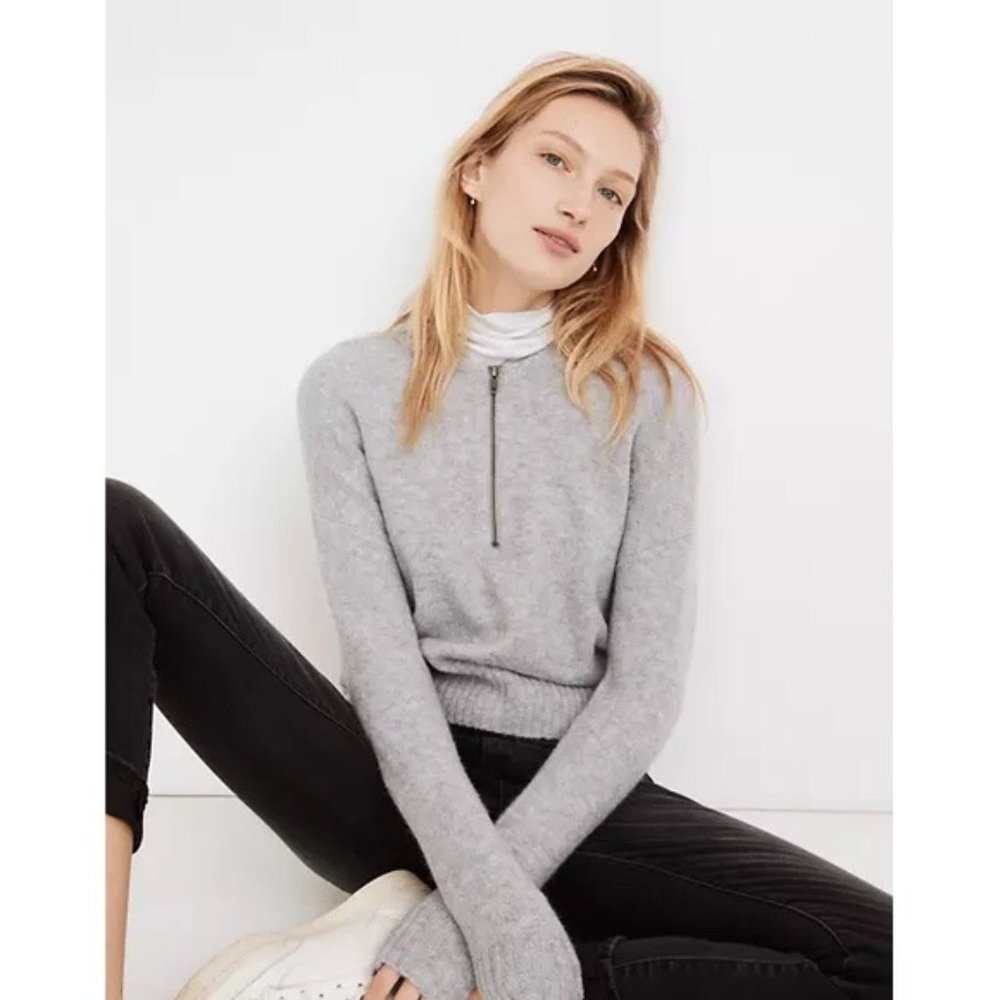 NWT Madewell York Half-Zip Pullover Sweater Small